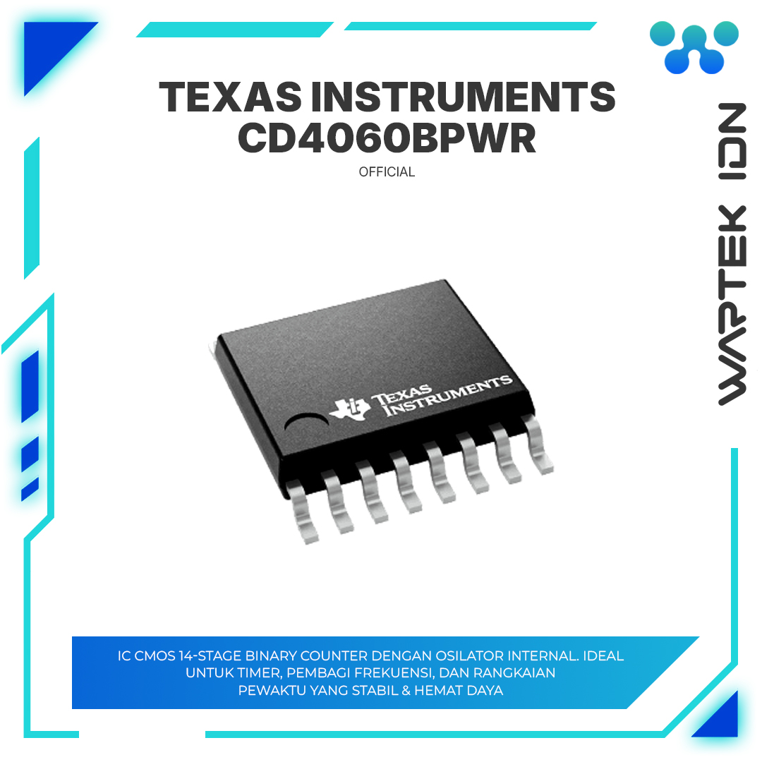 CD4060BPWR - CMOS 14-Stage Ripple-Carry Binary Counter/Divider and Oscillator